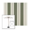 Picture of Fern Classic | 5.5' Wood Square Frame Market Umbrella Sunbrella® Awning Fabric