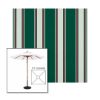 Picture of Forest Green Fancy | 5.5' Wood Square Frame Market Umbrella Sunbrella® Awning Fabric