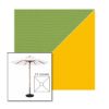 Picture of Ginkgo Sunflower | 5.5' Wood Square Frame Market Umbrella Sunbrella® Awning Fabric