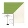 Picture of Ginkgo White | 5.5' Wood Square Frame Market Umbrella Sunbrella® Awning Fabric