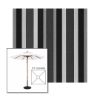 Picture of Marco Black | 5.5' Wood Square Frame Market Umbrella Sunbrella® Awning Fabric