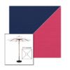Picture of Marine Blue Pink | 5.5' Wood Square Frame Market Umbrella Sunbrella® Awning Fabric
