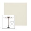 Picture of Oyster | 5.5' Wood Square Frame Market Umbrella Sunbrella® Awning Fabric