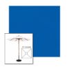 Picture of Pacific Blue | 5.5' Wood Square Frame Market Umbrella Sunbrella® Awning Fabric