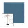 Picture of Sapphire Blue | 5.5' Wood Square Frame Market Umbrella Sunbrella® Awning Fabric