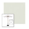 Picture of Silver | 5.5' Wood Square Frame Market Umbrella Sunbrella® Awning Fabric