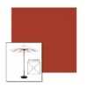 Picture of Terracotta | 5.5' Wood Square Frame Market Umbrella Sunbrella® Awning Fabric