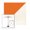 Picture of Tuscan White | 5.5' Wood Square Frame Market Umbrella Sunbrella® Awning Fabric