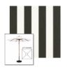 Picture of Beaufort Classic | 6.5' Wood Square Frame Market Umbrella Sunbrella® Awning Fabric