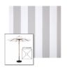 Picture of Beaufort Cloud | 6.5' Wood Square Frame Market Umbrella Sunbrella® Awning Fabric