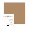 Picture of Beige | 6.5' Wood Square Frame Market Umbrella Sunbrella® Awning Fabric