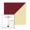 Picture of Burgundy Parchment | 6.5' Wood Square Frame Market Umbrella Sunbrella® Awning Fabric