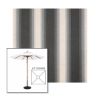 Picture of Colonnade Stone | 6.5' Wood Square Frame Market Umbrella Sunbrella® Awning Fabric