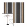 Picture of Emblem Classic | 6.5' Wood Square Frame Market Umbrella Sunbrella® Awning Fabric