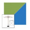 Picture of Ginkgo Capri | 6.5' Wood Square Frame Market Umbrella Sunbrella® Awning Fabric
