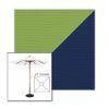 Picture of Ginkgo Marine Blue | 6.5' Wood Square Frame Market Umbrella Sunbrella® Awning Fabric
