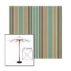 Picture of Kiawah Spa | 6.5' Wood Square Frame Market Umbrella Sunbrella® Awning Fabric