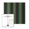 Picture of Marco Olive | 6.5' Wood Square Frame Market Umbrella Sunbrella® Awning Fabric