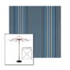 Picture of Motive Denim | 6.5' Wood Square Frame Market Umbrella Sunbrella® Awning Fabric