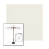 Picture of Natural | 6.5' Wood Square Frame Market Umbrella Sunbrella® Awning Fabric