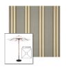 Picture of Preston Stone | 6.5' Wood Square Frame Market Umbrella Sunbrella® Awning Fabric