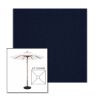 Picture of Royal Navy | 6.5' Wood Square Frame Market Umbrella Sunbrella® Awning Fabric