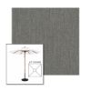 Picture of Smoke | 6.5' Wood Square Frame Market Umbrella Sunbrella® Awning Fabric