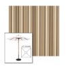 Picture of Westfield Mushroom | 6.5' Wood Square Frame Market Umbrella Sunbrella® Awning Fabric