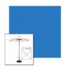 Picture of Capri | 7.5' Wood Square Frame Market Umbrella Sunbrella® Awning Fabric