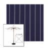 Picture of Cooper Navy | 7.5' Wood Square Frame Market Umbrella Sunbrella® Awning Fabric