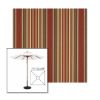 Picture of Eastland Redwood | 7.5' Wood Square Frame Market Umbrella Sunbrella® Awning Fabric