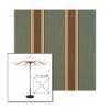 Picture of Forest Vintage | 7.5' Wood Square Frame Market Umbrella Sunbrella® Awning Fabric