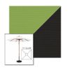 Picture of Ginkgo Black | 7.5' Wood Square Frame Market Umbrella Sunbrella® Awning Fabric