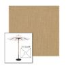 Picture of Heather Beige | 7.5' Wood Square Frame Market Umbrella Sunbrella® Awning Fabric