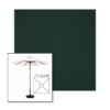 Picture of Ivy | 7.5' Wood Square Frame Market Umbrella Sunbrella® Awning Fabric