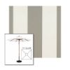 Picture of Manhattan Fog | 7.5' Wood Square Frame Market Umbrella Sunbrella® Awning Fabric