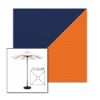 Picture of Marine Blue Tuscan | 7.5' Wood Square Frame Market Umbrella Sunbrella® Awning Fabric