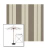 Picture of Moreland Taupe | 7.5' Wood Square Frame Market Umbrella Sunbrella® Awning Fabric