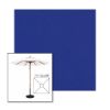 Picture of Ocean Blue | 7.5' Wood Square Frame Market Umbrella Sunbrella® Awning Fabric