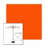 Picture of Orange | 7.5' Wood Square Frame Market Umbrella Sunbrella® Awning Fabric