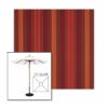 Picture of Saxon Chili | 7.5' Wood Square Frame Market Umbrella Sunbrella® Awning Fabric