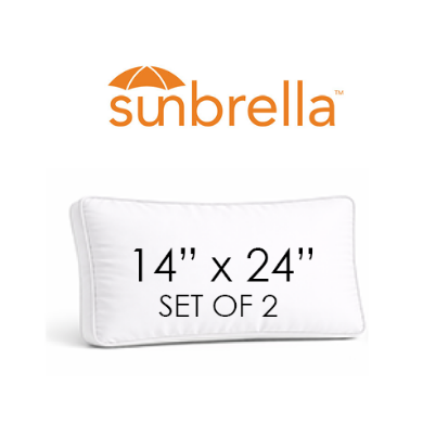 Picture for category 14" x 24" Boxed Rectangle Pillow Sunbrella® Fabrics