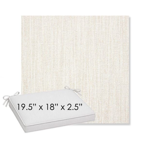Picture of Adena Canvas | Sunbrella® 19.5" x 18" Outdoor Dining Cushion