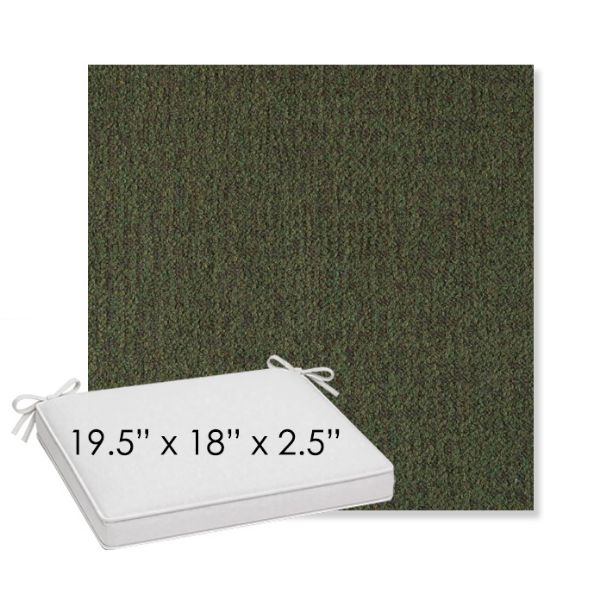 Picture of Abstraction Juniper | Sunbrella® 19.5" x 18" Outdoor Dining Cushion