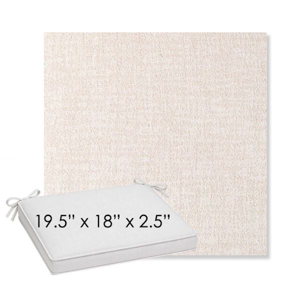 Picture of Abstraction Parchment | Sunbrella® 19.5" x 18" Outdoor Dining Cushion