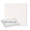 Picture of Abstraction Snow | Sunbrella® 19.5" x 18" Outdoor Dining Cushion