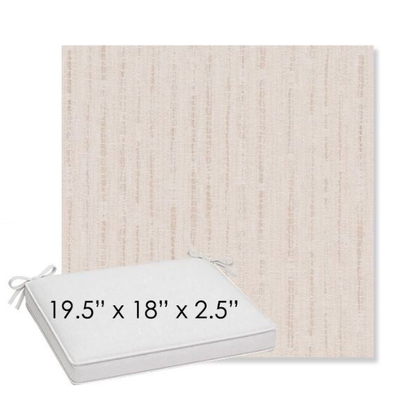 Picture of Abundant Parchment | Sunbrella® 19.5" x 18" Outdoor Dining Cushion