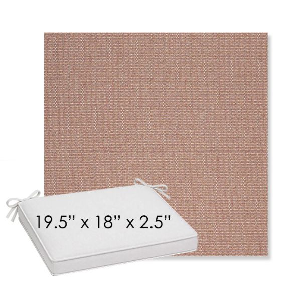 Picture of Boardwalk Taffy | Sunbrella® 19.5" x 18" Outdoor Dining Cushion