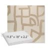 Picture of Brushstroke Stucco | Sunbrella® 19.5" x 18" Outdoor Dining Cushion