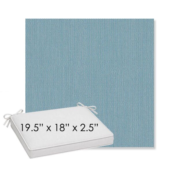 Picture of Canvas Fjord | Sunbrella® 19.5" x 18" Outdoor Dining Cushion